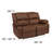 Arland Loveseat with Two Built-In Recliners