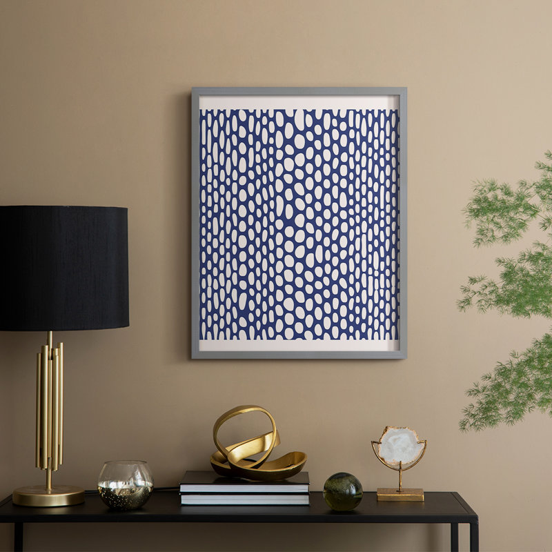 «Abstract CDLII», reproduction encadrée - prête à être accrochée - fabriquée aux États-Unis, H 14 po x l 11 po, Gris