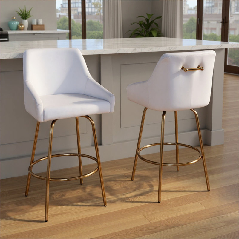 Fixed-Height Counter Stool with Swivel