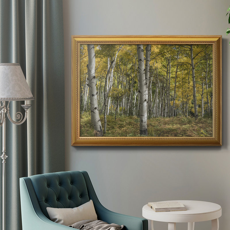 Toile encadrée de qualité supérieure Aspen Grove II - prête à être accrochée