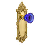 Victorian Plate with Crystal Cobalt Door Knob