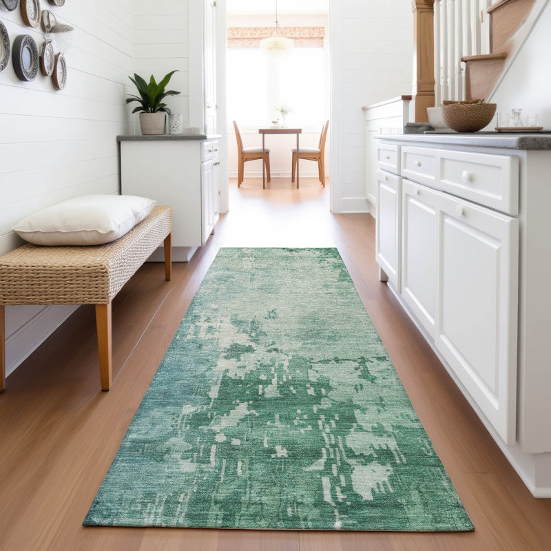 Premium Machine Washable Alijah AMF1257 Abstract Rug, Runner 2'3" x 7'6"