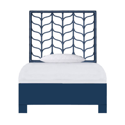 Ivy Twin Platform Bed, Citrus Orange
