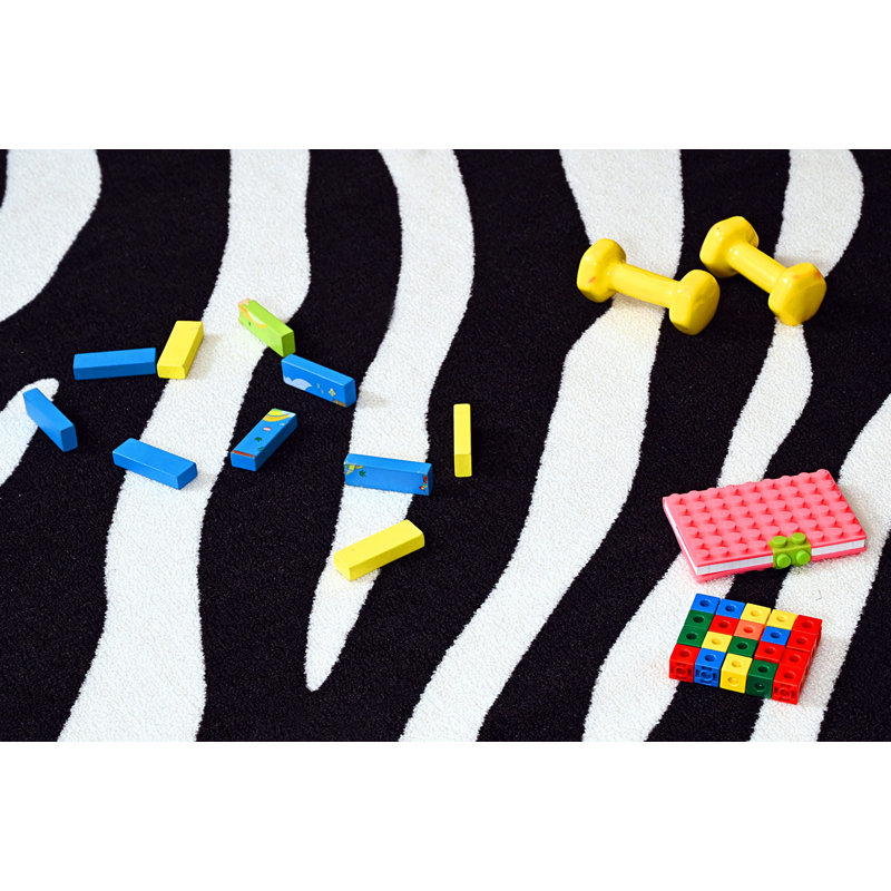 Tapis rose 3 pi 3 po x 5 pi Furnish My Place Zebra, Rectangle 3 pi 3 po x 5 pi