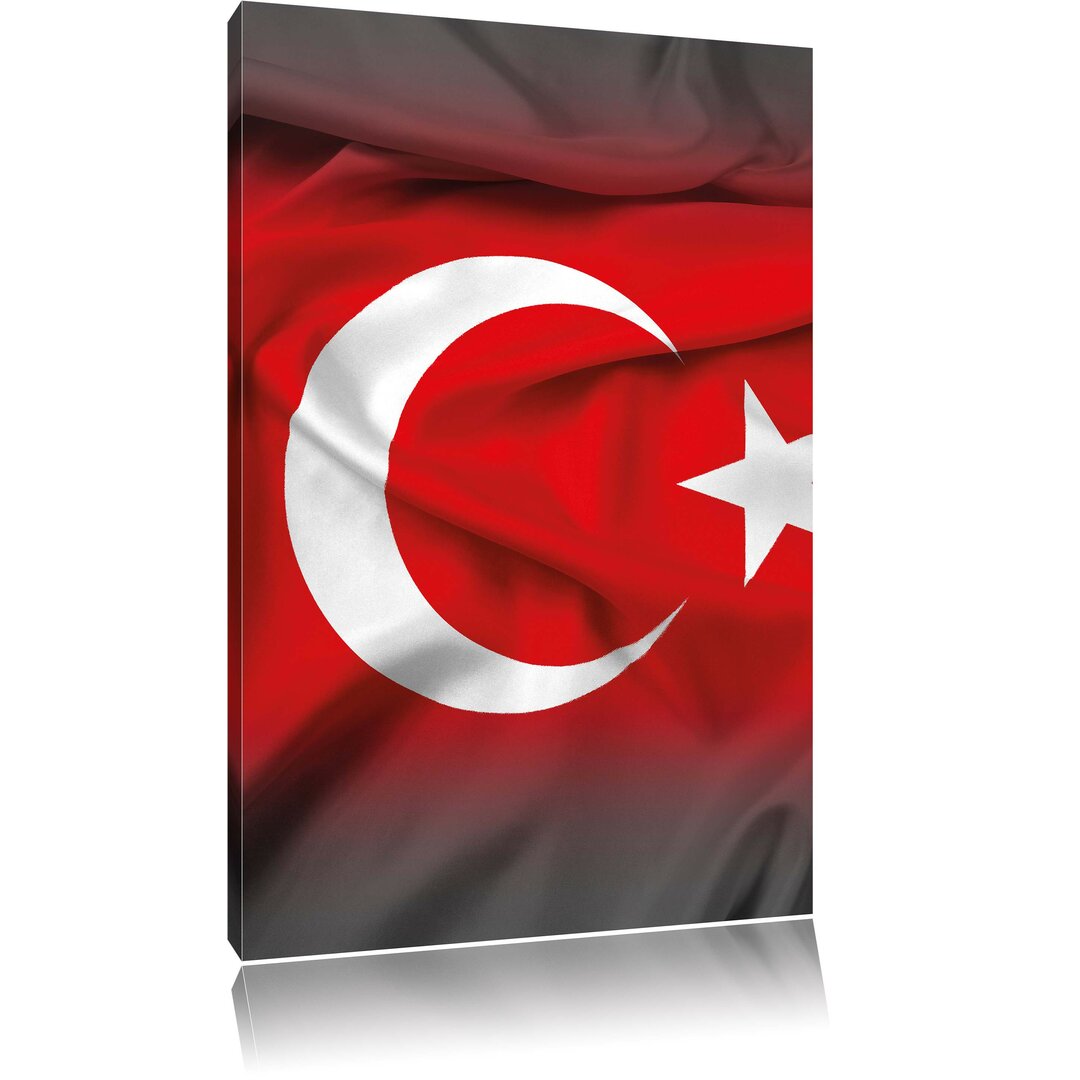 Leinwandbild Turkish Flag