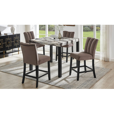 Cosmo Brown Counter Hight Set