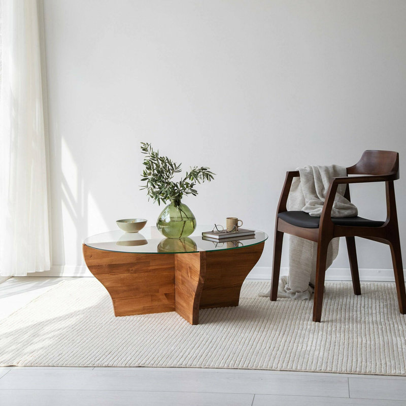 Chuhdary Coffee Table, Brown Wood