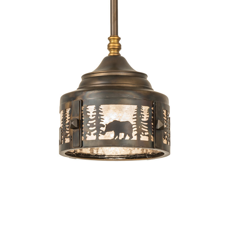 Luminaire suspendu cylindrique à 1 lumière Graylee