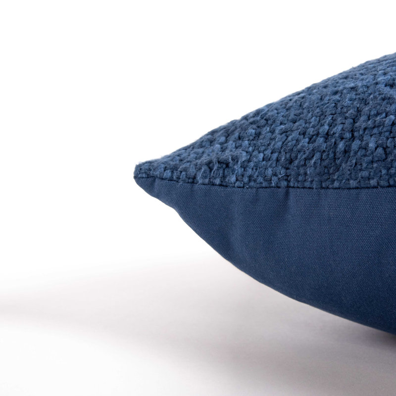 Coussin décoratif en coton, Bleu