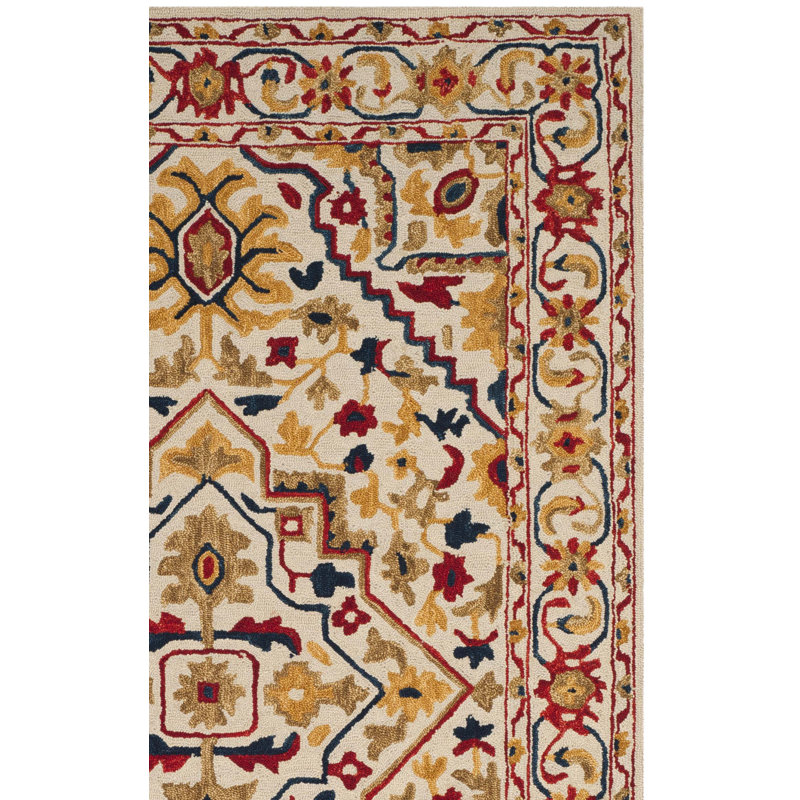 Vahakn Hand Tufted Wool Oriental Rug, Square 7'