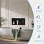 Tapis noir mat 24 po Eclat X P 12 po H x 4 po D Niche de douche-126450508