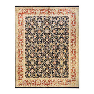 One-of-a-Kind 8 X 10 2000s Wool Area Rug in Black