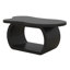 Table basse moderne de 39,3 po, table de boissons en bois aggloméré avec plateau de table de 1,5 po d'épaisseur, tables de bout irrégulières uniques avec bord incurvé-601029664
