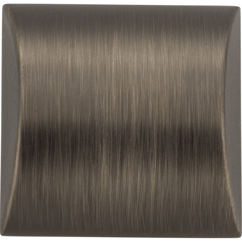 Roman Square Knob, Brushed Pewter