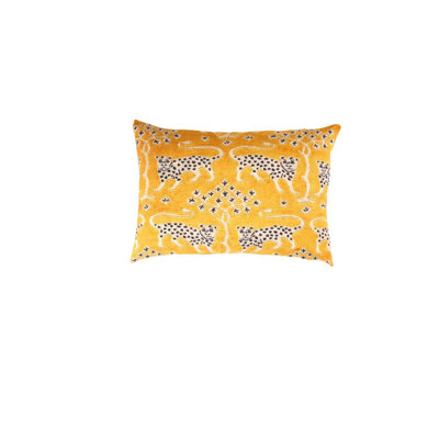 Turkish Fine Silk tiger Pillow 16"x24"