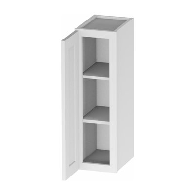 Kindwood Eco Shaker 9 W x 12 D x 36 H Ready-to-Assemble Plywood Standard Wall Cabinet in White