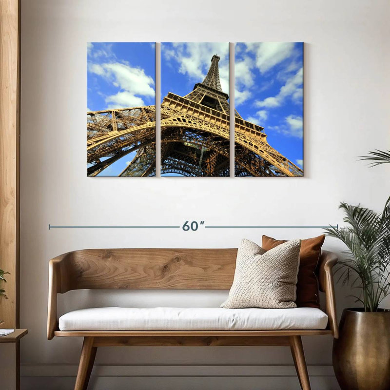 Lilie Towering Eiffel Tower Paris, 28" H x 45" W