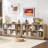8 Cube Storage Book Shelf, 52" Long Horizontal Bookshelf with Curved Edge, Floor Standing Wooden Cubby Bookcase with Base, Modern Low Console Book Case, TV Stand for Living Room-163322574-160440837