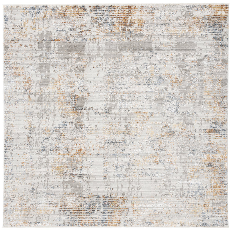 Princeton Performance Abstract Rug, Square 6'7"