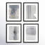 Gris sur gris, ensemble de 4 par Jacques Pilon - Art mural encadré-69944550-69944551