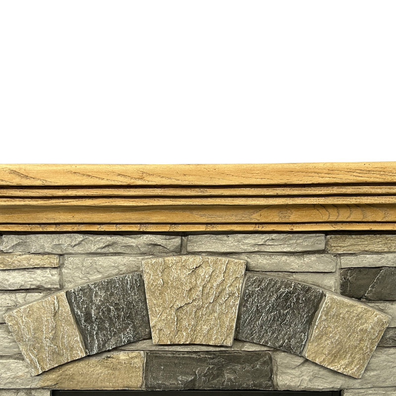 Iseminger 40"  Electric Fireplace, Light Tan
