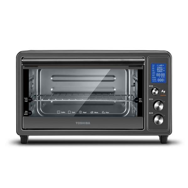 Toshiba TLAC25CZST Digital Convection Toaster Oven, Black Stainless