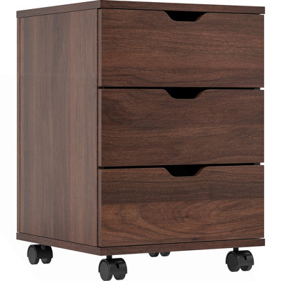 3-Drawer Vertical Filing Cabinet With Casters (Non-Assembled)