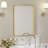 Aluminum Framed Rounded Rectangle Mirror, Wall Mounted Bathroom Vanity Mirror, Modern Horizontal/Vertical Entryway Wall Mirror-811529148-811529151