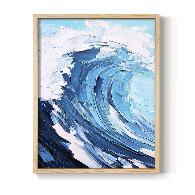NAUTICAL Series XCIV, reproduction encadrée - bois massif, Naturel, H 30 po x l 24 po