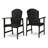Outdoor Weather Resistant Acacia Wood Adirondack Dining Chairs (Set Of 2)-129423835
