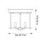 Dishman Glass Semi Flush Mount