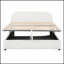 Lit plateforme tapissier Teddy avec système de rangement hydraulique, alliant confort et commodité pour les chambres modernes.-220310327-220310324