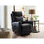 Fauteuil inclinable berçant en cuir Kodie-113143067