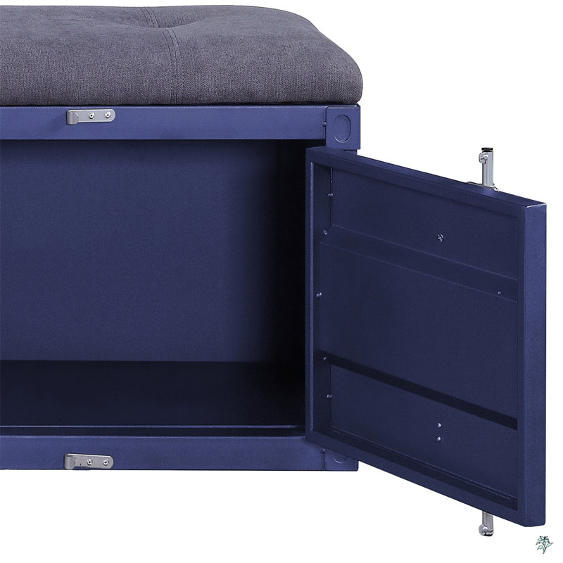 Banc de rangement, Gris / Blanc