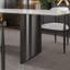 Ensemble de table de salle à manger 9 pièces Myrasol avec table de salle à manger extensible en fritté de 94,48 po avec 8 chaises en tissu-75396767-75396754-75396764