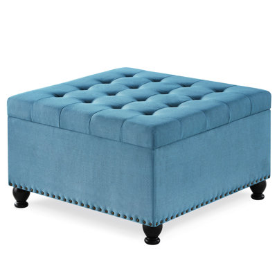 Carré bleu avec capitonnage robuste