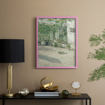 Impression florale vintage encadrée CLVII - bois massif