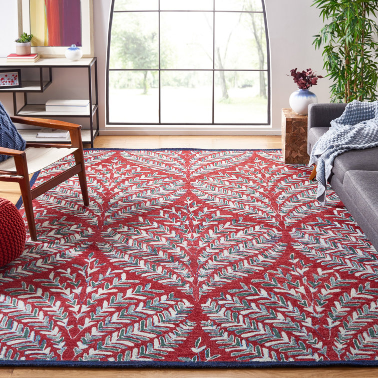Chaitra Hand Tufted Wool Floral Rug