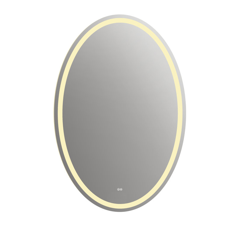 Bilol Glass Frame Mirror, 32" x 24"