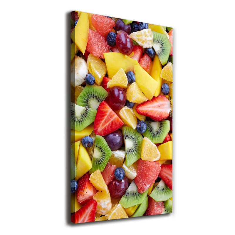 Clarkesville Chopped Fruit - Wrapped Canvas Print