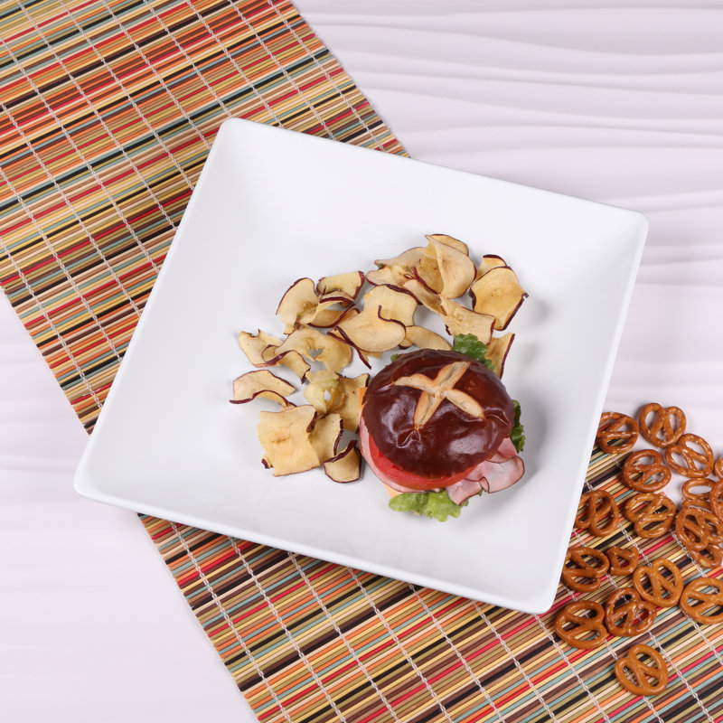 13.5" Melamine Dinner Plate, White