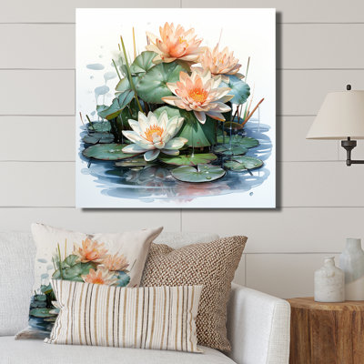 Lys blancs en fleurs - art mural Lily