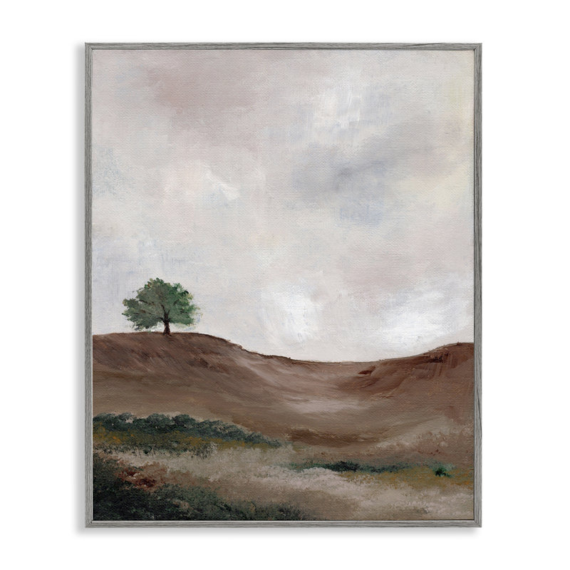  «Curve Desert Hill», art de la giclée encadrée par Nikita Jariwala, H 14 po x l 11 po, Estampe numérique Farmhouse