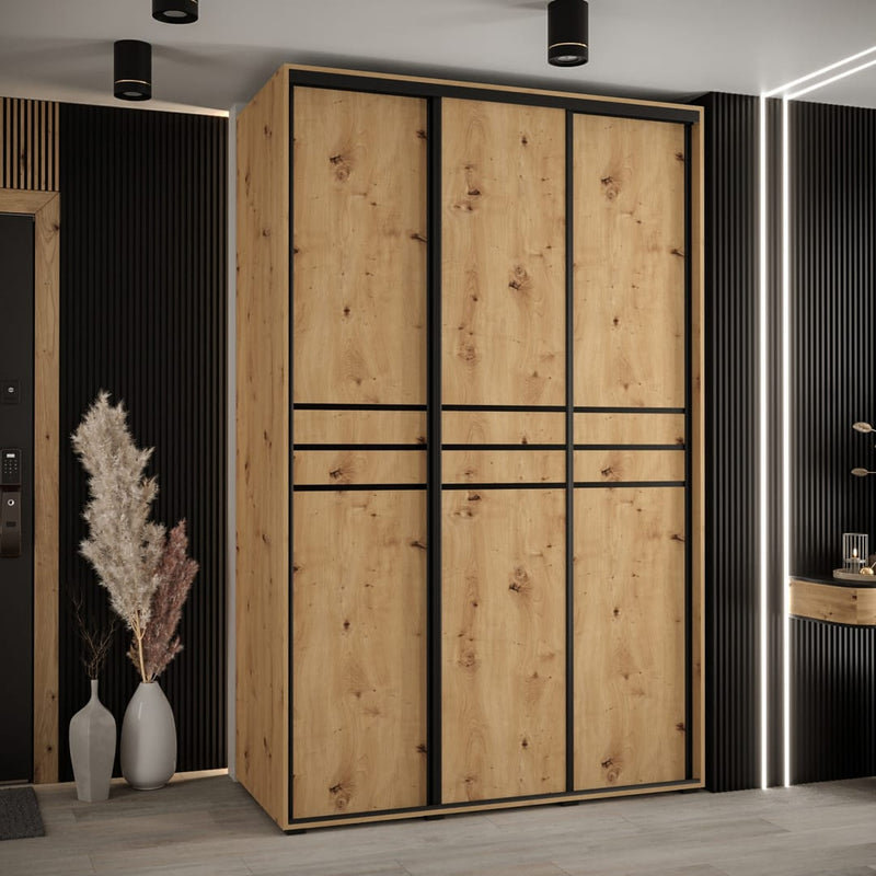 Cannes X 3 Door Steel Wardrobe