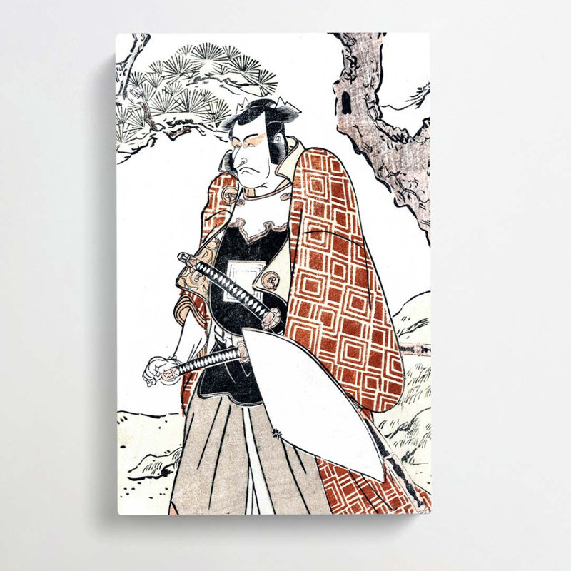 Danjuro As A Warrior by Ohara Koson - Wrapped Canvas, 50cm H x 35cm W x 3cm D