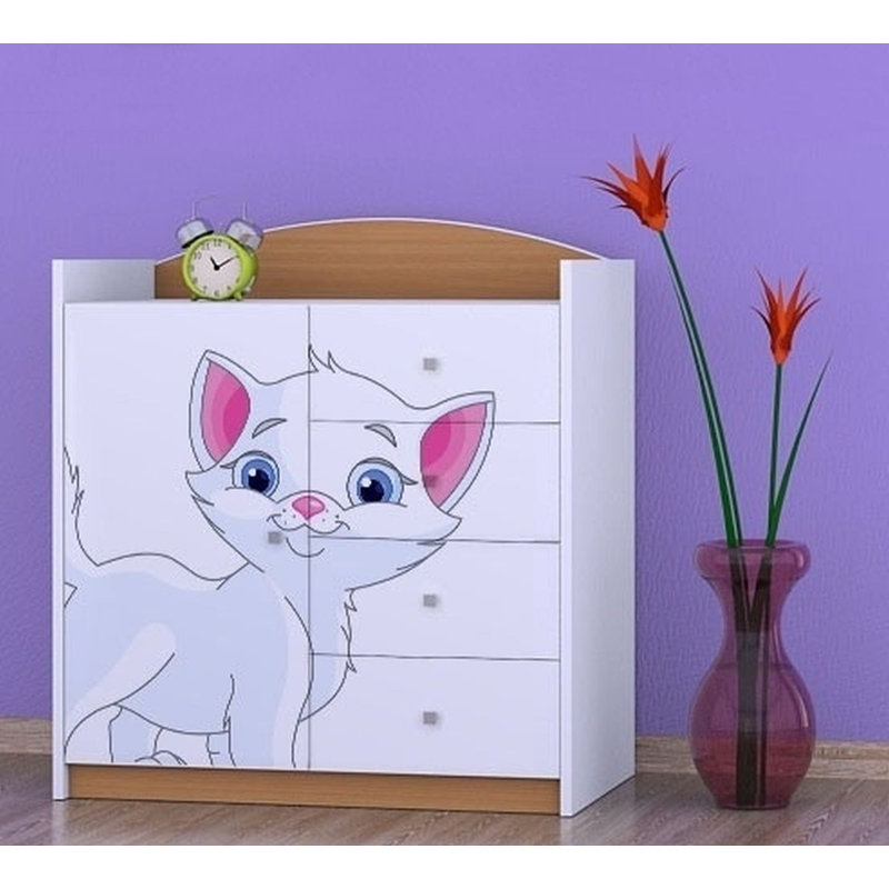 Neumann Kids 4 - Drawer Combo Dresser, Beech
