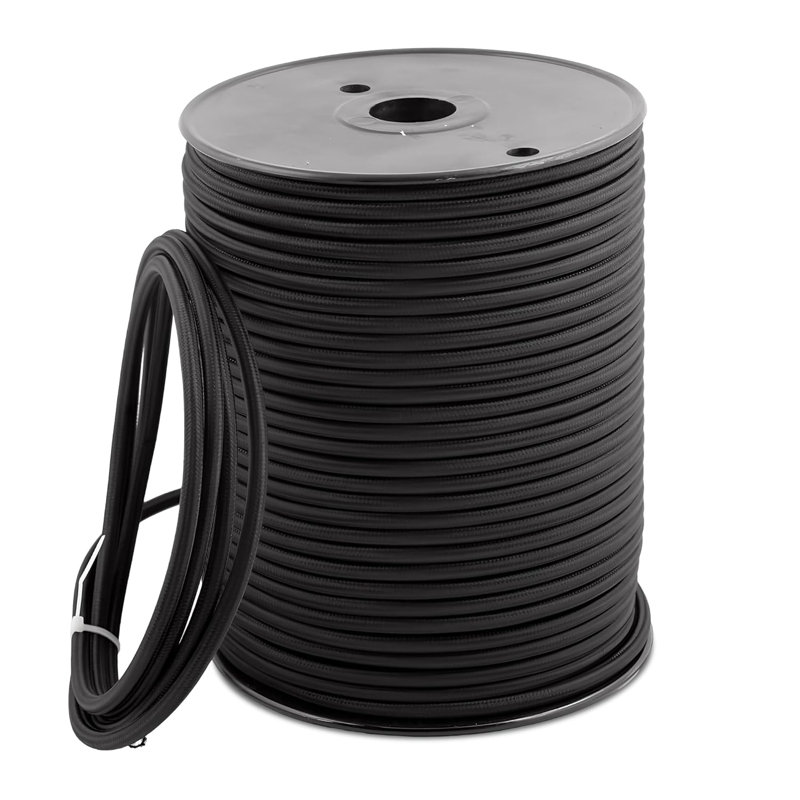Silden 2Core Round Fabric, Vintage Style Italian Braided 0.75Mm Flexible Lighting Electrical for UK Lighting Cable