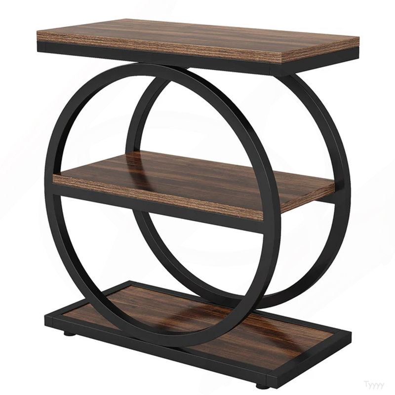 3-Tier Sofa Side Table,Modern End Table
