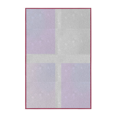 Tapis de zone mauve à motifs Hoelscher