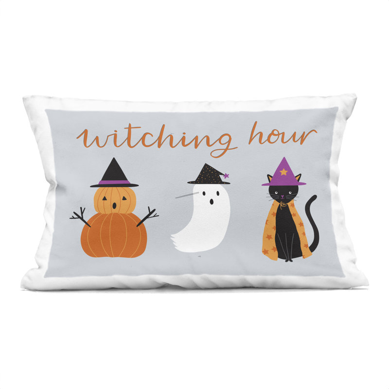Coussin Festive, Orange, Rectangulaire H 20 po x l 14 po